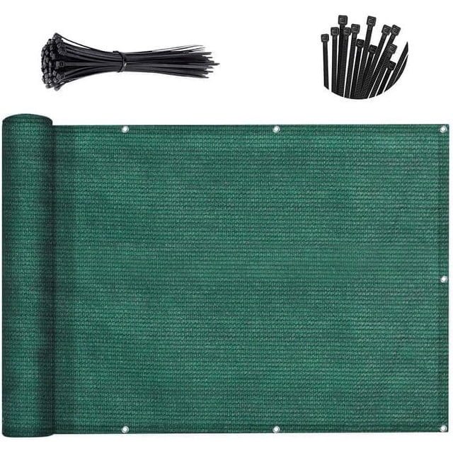 Pantalla de privacidad para balcón SUNNY GUARD, verde oscuro, 1 m x 4 m