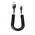 thumbnail image 1 of LEEYNEER Spring USB Car Charger Type C Cable For  14 13 12 15 16 Pro Max Fast Charging Cable For  Xiaomi Huawei Accessories, 1 of 3