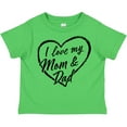 thumbnail image 3 of Inktastic I Love My Mom and Dad in Black Chalk Heart Boys or Girls Toddler T-Shirt, 3 of 5