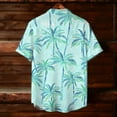 thumbnail image 4 of OGLCCG Men's Hawaiian Shirts Short Sleeve Button Down Casual Shirts Summer Floral Printed Tropical Casual Aloha Beach Shirts,XL,Light Blue 2, 4 of 8