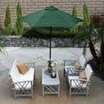 thumbnail image 3 of Astella 92.5" Hunter Green Solid Print Hexagon Market Patio Umbrella, 3 of 7