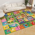 thumbnail image 5 of AKASISRUG Kids Carpet Car Rug for Playroom, Kids Rug City Life for Playing with Cars and Toys, Kids Educational Road Traffic Play Mat Rug, Machine Washable, Anti Slip Bottom (59X39.4 INCH), 5 of 7