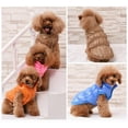 thumbnail image 6 of Tineer Winter Warm Dog Cat Down Jacket Vest Coat Puppy Pet Cold Weather Cozy Coats Apparel for Small Medium Pet (M,Brown), 6 of 7