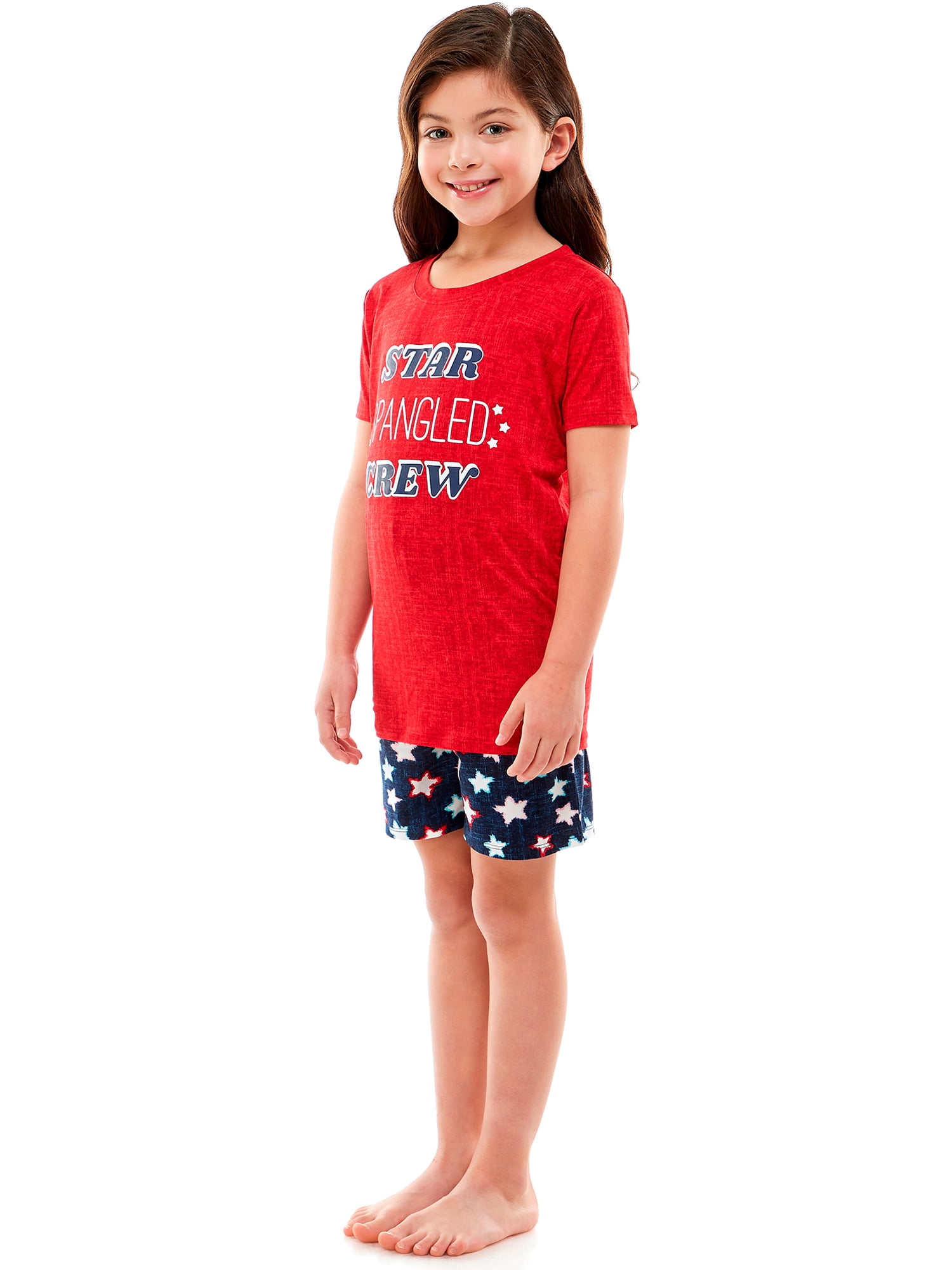 Way to Celebrate Star Spangled Family Sleep PJ Set- Kid
