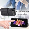 thumbnail image 3 of Phone Case Half-wrapped Anti-scratch Foldable Stand Function Back Cover Type Phone Protector for Samsung Galaxy Z Flip 4, 3 of 8