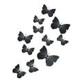 thumbnail image 3 of Unique Bargains DIY 3D Black Butterfly Magnet Wall Stickers Mural Decal Room Decor Set 12 in 1, 3 of 8