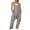 Silver, variant on LSLJS Jumpsuits for Women Casual Summer Print Jumpsuits Sleeveless Loose V Neck Jumpers with Pockets