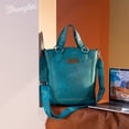 thumbnail image 5 of Wrangler Tote Bag for Women Large Crossbody Purses Western Designer Handbags, Turquoise, 5 of 7