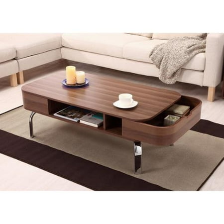 Furniture Of America Zeca Mid Century Modern Walnut Coffee Table Furniture Of America Zeca Mid Century Modern Walnut Coffee Table