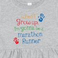 thumbnail image 4 of Inktastic Marathon Runner Future Girls Baby Dress, 4 of 5