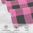 thumbnail image 3 of Pink Checkered Grid Pattern Cotton Face Towel Soft Hand Towel Absorbent Bathroom Towel for Kitchen Hotel, 3 of 7