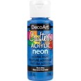 thumbnail image 1 of Decoart Crafter's Acrylic All-Purpose Specialty Paint 2Oz-Blue Neon, 1 of 2