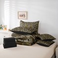 thumbnail image 6 of meiyoeat Camouflage Letter H 7-Piece King Bedding For Kids,Rustic Farmhouse Camouflage Hunting King Bed in a Bag For Men,Black Reversible, 6 of 7