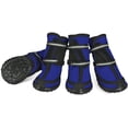 thumbnail image 1 of Botas protectoras para perros, impermeables, antideslizantes, con hebilla adhesiva, correas reflectantes, cálidas y duraderas, color azul XXL., 1 of 5