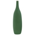 thumbnail image 1 of Large Ceramic Round Vase with Bellied Buttom, Green, 1 of 1