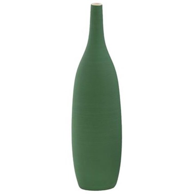 Vase Rond en Céramique avec Buttom&44; Vert