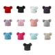 thumbnail image 5 of Gorro de frita Jumpingount Multicolor tejido mixto para niños 5Conjunto Blanco, 5 of 6