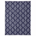 thumbnail image 7 of Modern Blue Flannel Blanket for Bed,Travel and Camping, Vintage Geometric Abstract Geometric Super Soft Cozy Blanket for All Seasons 30"x40", 7 of 7