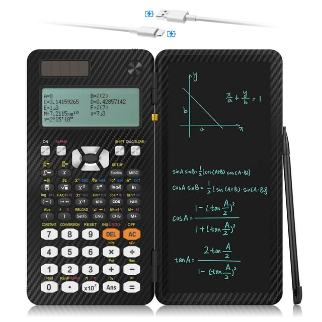 Calculadora científica iPepul 991EX tipo C recargable 552 funciones
