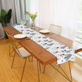 thumbnail image 2 of Yayeee Table Runner 90 inches Long Home Kitchen Dinning Party Decoration, Black Cartoon Snowmen, 2 of 7