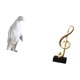 thumbnail image 5 of Escultura de resina con nota musical de pingüino, figura coleccionable, adorno decorativo creativo, estatua de animal, centro de mesa, regalo de inaug, 5 of 8