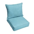 thumbnail image 2 of Sunbrella Sorra Home Outdoor Corded Deep Seating Pillow and Cushion Set 22.5 in W x 22.5 in D x 5 in H - Cast Horizon, 2 of 5
