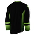 thumbnail image 3 of Men's Black/Kelly Green Saskatchewan Rush Replica Jersey, 3 of 3
