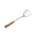 thumbnail image 2 of Cuchara ranurada de acero inoxidable, herramienta de cocina, espátula de metal, utensilio de fácil limpieza, 2 of 7