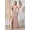 Rose Pink Gold, variant on Women's Adora Design 3201 Strapless Glitter Slit Corset Prom 2026 Dress Rose Pink Gold Size XS