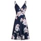 thumbnail image 3 of Vestido HUOGUO, sin mangas, cuello en V, estampado casual, para mujer, 3 of 5