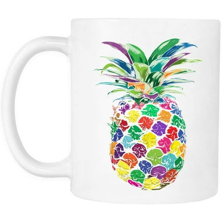 

Colorful Pineapple Tropical Fruit Lovers Motivational Coffee Mug TGC17
