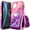 Pink Purple, variant on NGB SUPREMACY For iPhone 17 Phone Case Screen Protector Ring Holder Wrist Strap Lanyard Shiny Sparkly Glitter iPhone 17 Case Cover