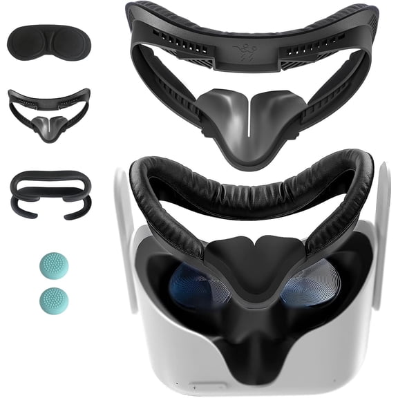 6-in-1 Set VR Face Pad for Oculus Quest 2 Accessories Face Cushion Cover