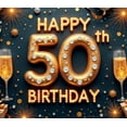 thumbnail image 3 of Yatrandify Decorative Design Happy Birthday Banner Balloon Decoration 50th Birthday Party Banner for Birthday Celebration Event Decoration Indoor Party, 3 of 6