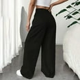 thumbnail image 7 of AherBiu Business Pants for Women Formal Work Pants High Waisted Straight Leg Office Ladies Dressy Trousers, 7 of 7