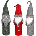 thumbnail image 1 of Tizzy Christmas Dwarf Wine Bottle Stopper, Handmade In Sweden.wine Bottle Decoration Santa Claus Bottle Bag With Drawstring Holiday Home Christmas Dec, 1 of 5
