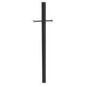 Design House 80" Traditional Outdoor Lamp Post, Weather-Resistant, Black, Suitable for LED Bulbs