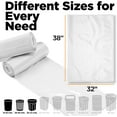 thumbnail image 2 of ToughBag 30-33 Gallon Clear Trash Bags Heavy Duty (250 COUNT) Clear Garbage Bags 30+ Gallon, 32 Gallon - Made in USA, 2 of 7