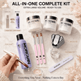 thumbnail image 3 of Morovan Acrylic Nail Kit: Clear White Nude Pink Acrylic Powder and Liquid Set Professional Nails Kit for Home DIY, 3 of 8