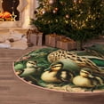 thumbnail image 5 of Rateoe Mallard Duck And Flowers Pattern Christmas Tree Skirt with Ties, Christmas Tree Decorations, Farmhouse Christmas Decor Xmas Holiday Decorations-30", 5 of 6