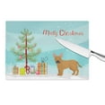 thumbnail image 4 of Carolines Treasures CK3828LCB Tan French Bulldog Pit Bull Mix Christmas Tree Glass Cutting Board Large, 12H x 16W,, 4 of 4