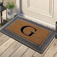thumbnail image 2 of A1HC First Impression Rubber and Coir, Brown/Beige 24" X 39" Heavy Duty Outdoor Monogrammed Doormat, 2 of 8