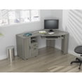 thumbnail image 3 of Inval Bureau d'Ordinateur d'Angle America en Chêne Fumé Bois Reconstitué, 3 of 8