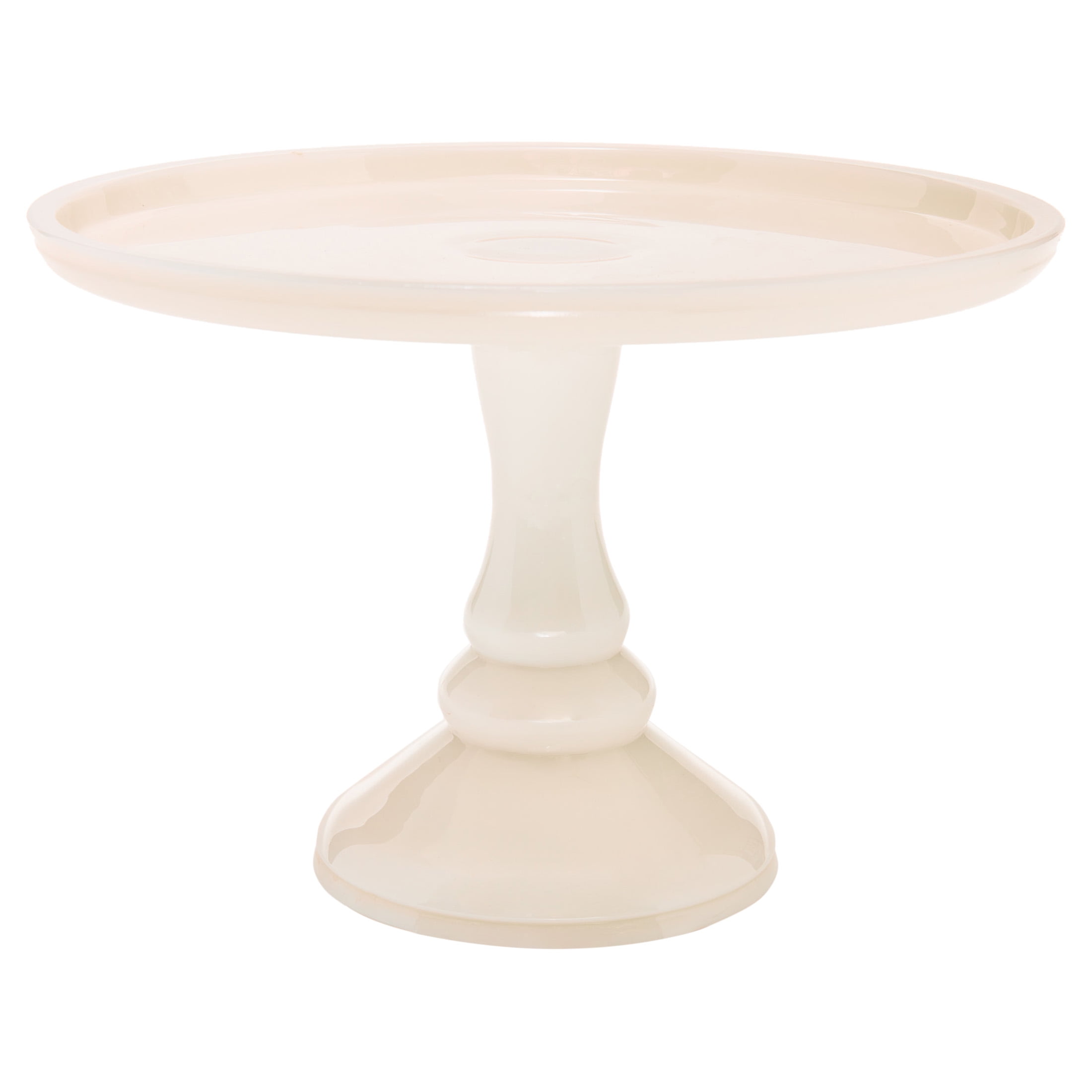 The Pioneer Woman Timeless Beauty 10-inch Cake Stand with Glass Cover, Milk White