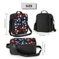 thumbnail image 2 of Fotbe Boîte à Lunch Rouge Bleu Blanc Étoiles Sac à Lunch pour Hommes Femmes Grande Capacité Boîte à Lunch Réutilisable Sacs à Lunch Isolés Sac à Lunch Glacière, 2 of 7