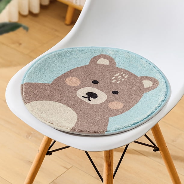 Cojín redondo para silla sedentaria de oficina, cojín para asiento de jardín de infantes, cojín redondo para silla pequeña para niños, cojín grueso y cálido para asiento de invierno Akmoler
