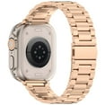 thumbnail image 4 of Dwitch Compatible with Apple Watch Band 49mm 45mm 44mm 42mm 41mm 40mm 38mm, Business Metal Watchband fits for iWatch Band Series 10, Ultra 2, SE, Ultra Series 9 8 7 6 5 4 3 2 1 Men & Women,Rosegold, 4 of 7