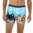 thumbnail image 2 of Lsque Bluey Pattern Men's Performance Stretch Underwear, Athletic Long Leg Briefs，Moisture-Wicking-Small, 2 of 6