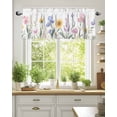 thumbnail image 2 of Pastoral Sunflower Valances for Windows Farmhouse Floral Plants Leaf Valance Rod Pocket Light Filtering Short Window Treatments Curtains for Kitchen Bathroom Living Room Bedroom, 54 x 18 Inch, 2 of 7
