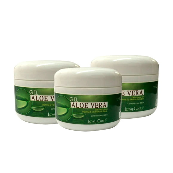 3X2 tarros de Gel Corporal de Aloe Vera 225 ml REPARADOR Lovy care Lovy care 3 tarros de 225 ml.